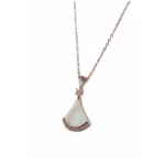 Elegant 925 Sterling Silver Pendant Necklace with Rose Gold Finish