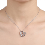 925 Sterling Silver Heart CZ Pendant Necklace | Dublin Silver