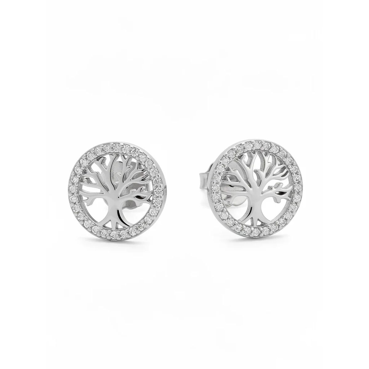 925 Sterling Silver Tree of Life Stud Earrings | Dublin Silver