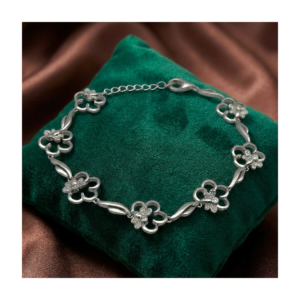 925 Sterling Silver Floral Bracelet Lobster Clasp | Dublin Silver