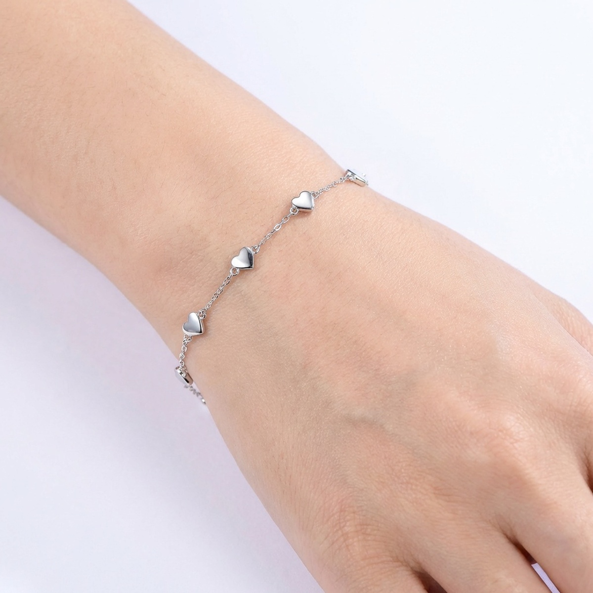 Elegant Glossy 925 Sterling Silver Bracelet – Timeless Craftsmanship
