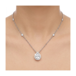 Elegant 925 Sterling Silver Teardrop Pendant Necklace - Dublin Silver