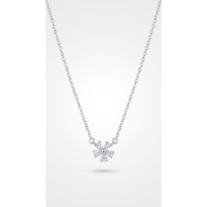 Elegant 925 Sterling Silver Snowflake Pendant Necklace | Dublin Silver