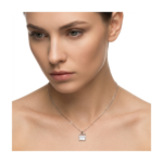 Dublin Silver 925 Sterling Silver Handbag Pendant Necklace