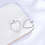 Elegant Glossy 925 Sterling Silver Earrings for Timeless Style