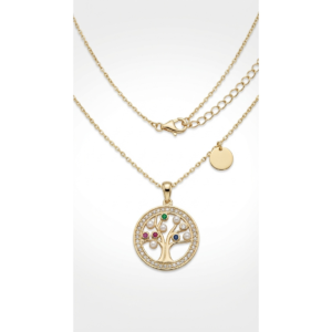 Elegant 925 sterling silver Tree of Life Pendant Necklace in gold