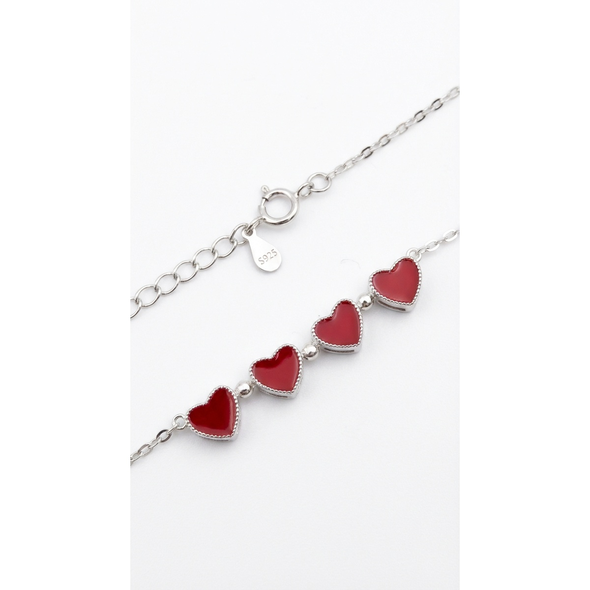 925 Sterling Silver Heart Clover Pendant Necklace 18-inch Chain | Dublin Silver