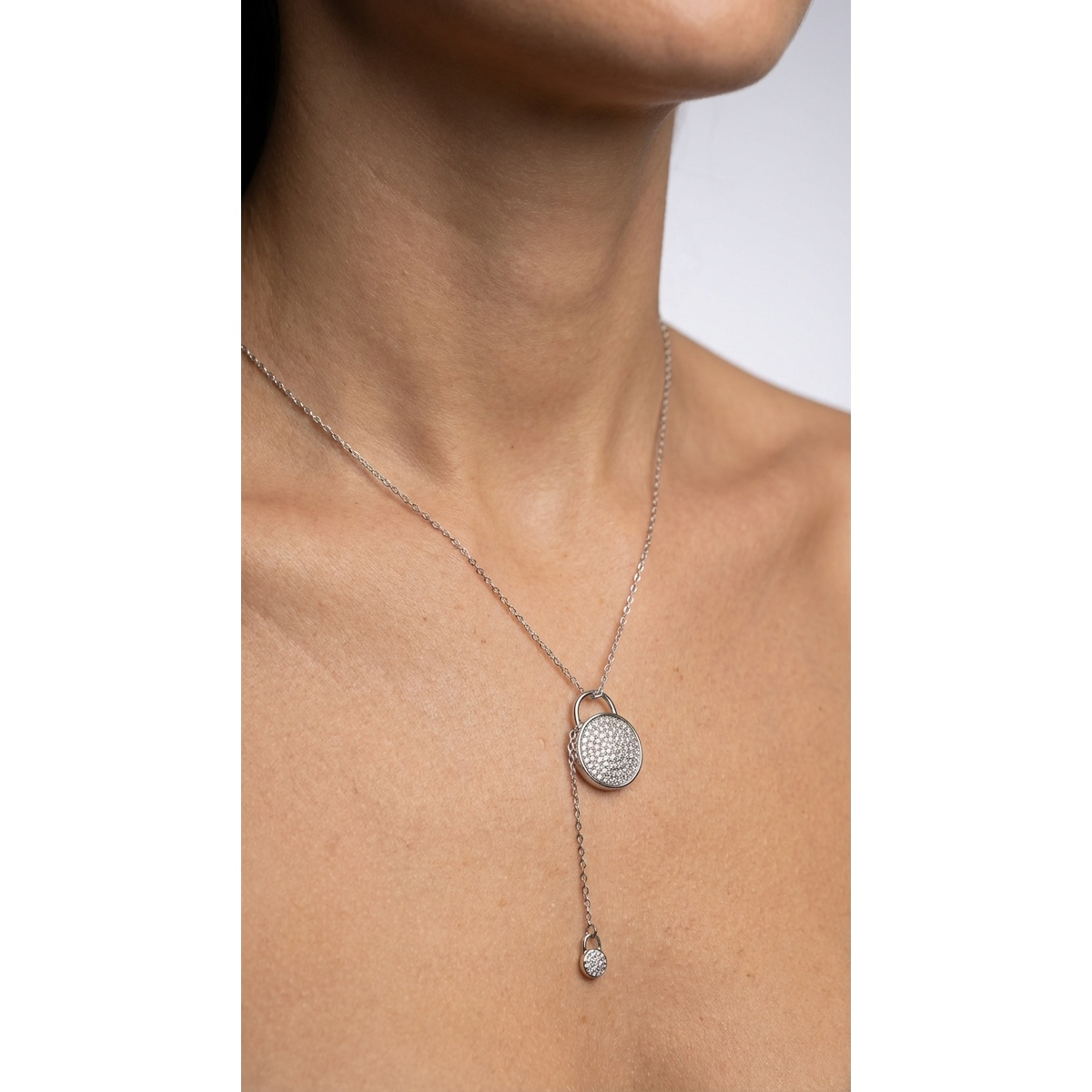 Dublin Silver 925 Sterling Silver Minimalist Pendant Necklace Adjustable Chain