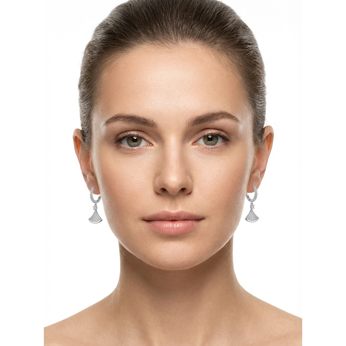 925 Sterling Silver Elegant Drop Earrings with Crystal Accents | Dublin Silver