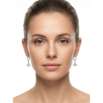 925 Sterling Silver Elegant Drop Earrings with Crystal Accents | Dublin Silver