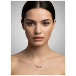 Dublin Silver 925 Sterling Silver Bow Necklace Delicate Chain