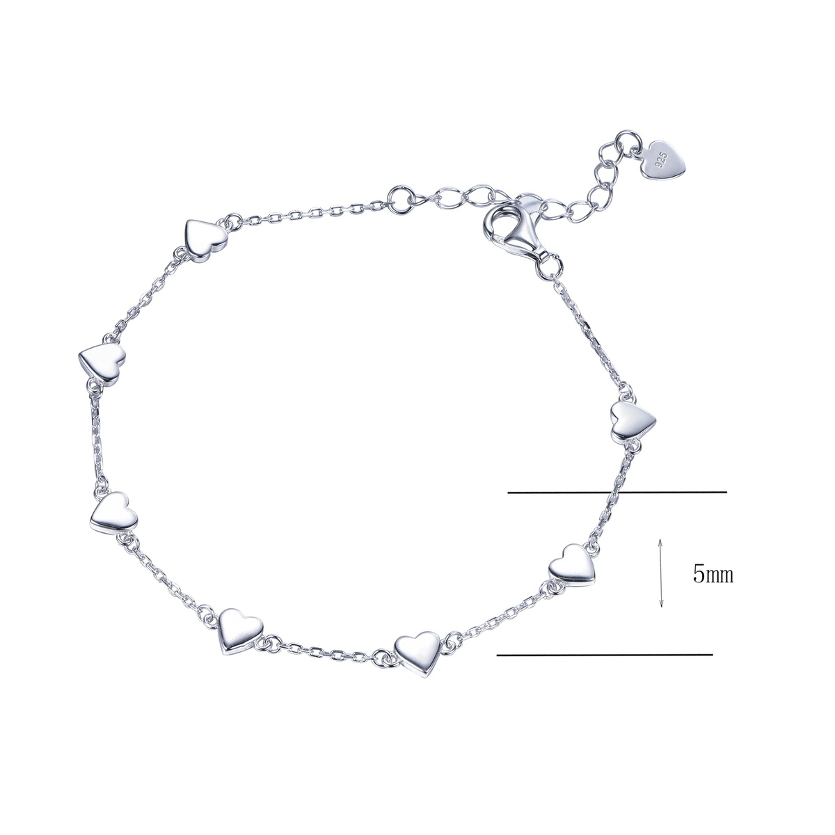 Elegant Glossy 925 Sterling Silver Bracelet – Timeless Craftsmanship