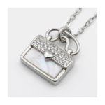 Dublin Silver 925 Sterling Silver Handbag Pendant Necklace