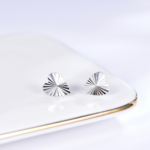 Elegant Glossy 925 Sterling Silver Earrings for Timeless Glamour
