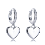 Elegant 925 sterling silver earrings with cubic zirconia stones