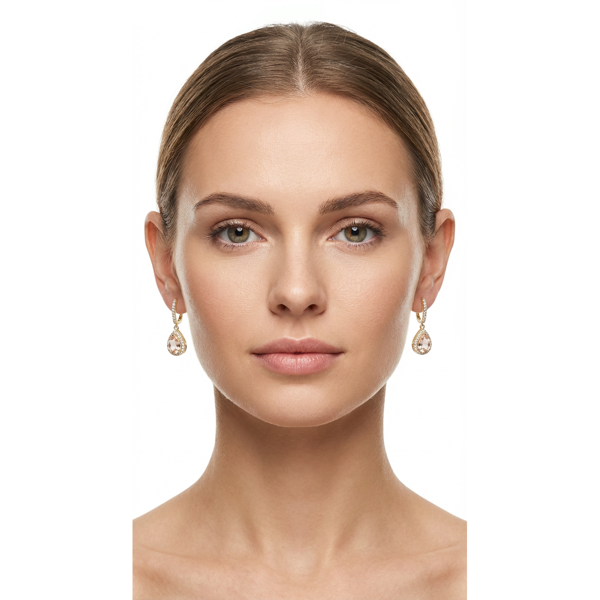 Elegant 925 Sterling Silver Drop Earrings with Teardrop Design