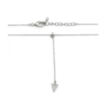 925 Sterling Silver Minimalist Triangle Pendant Necklace | Dublin Silver