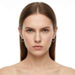 Elegant Glossy 925 Sterling Silver Earrings for Timeless Style