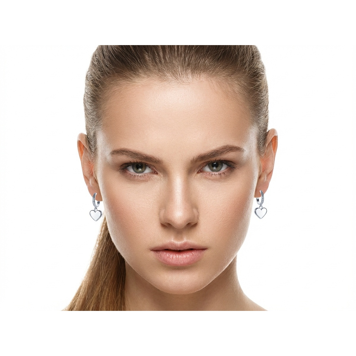 Elegant 925 Sterling Silver Earrings with Cubic Zirconia