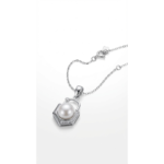 Dublin Silver 925 Sterling Silver Pearl Pendant Necklace