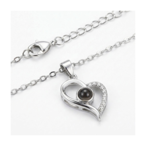925 Sterling Silver Heart Pendant Necklace with Black Onyx | Dublin Silver