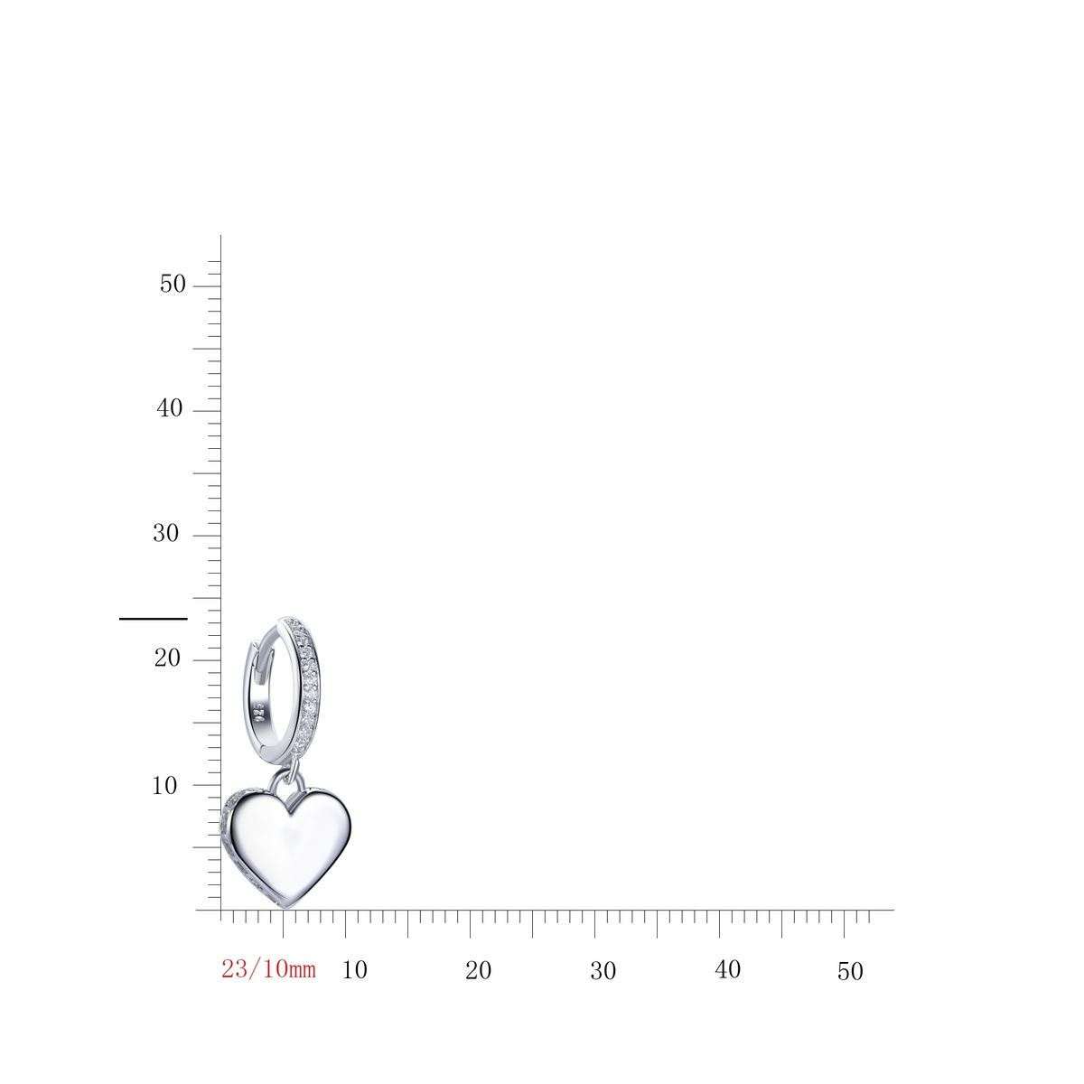 Elegant 925 Sterling Silver Earrings with Cubic Zirconia