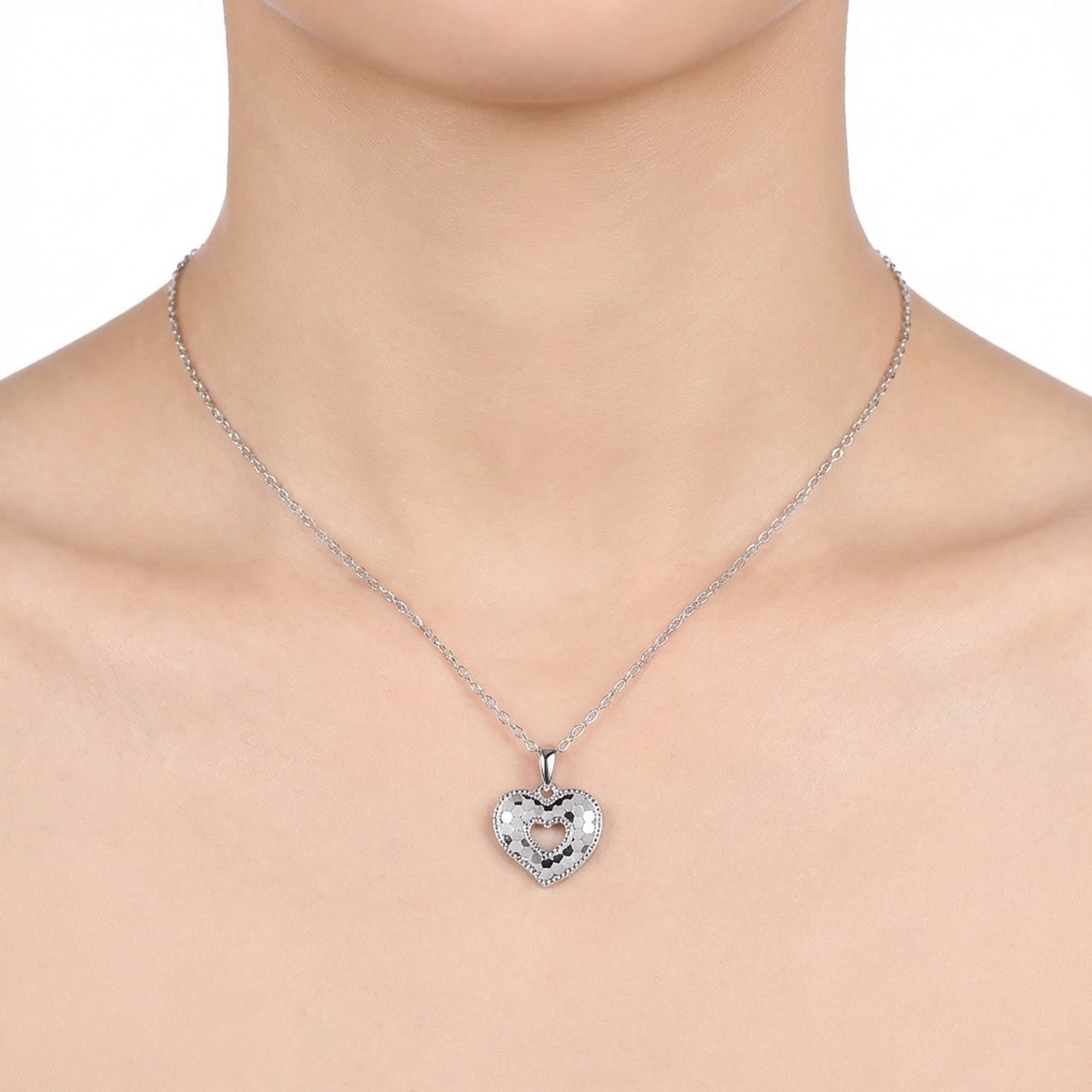 925 Sterling Silver Heart Pendant Necklace | Dublin Silver