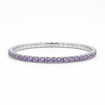 Elegant 925 Sterling Silver Purple Tennis Bracelet for Every Occasion