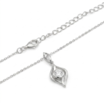 925 Sterling Silver Elegant Cubic Zirconia Pendant Necklace | Dublin Silver