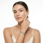 925 Sterling Silver Emerald Tennis Bracelet Box Clasp | Dublin Silver