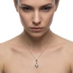 925 Sterling Silver Elegant Cubic Zirconia Pendant Necklace | Dublin Silver