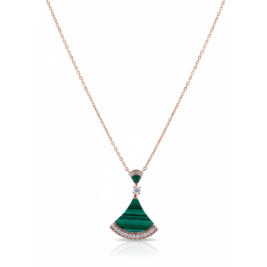 Malachite Pendant Necklace - 925 Sterling Silver - Dublin Silver
