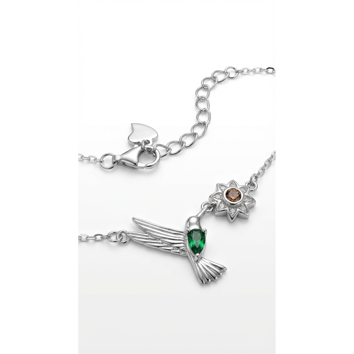 Sterling Silver Hummingbird Necklace