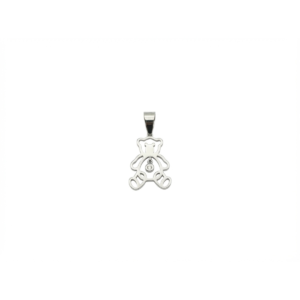 Dublin Silver 925 Sterling Silver Teddy Bear Pendant Necklace