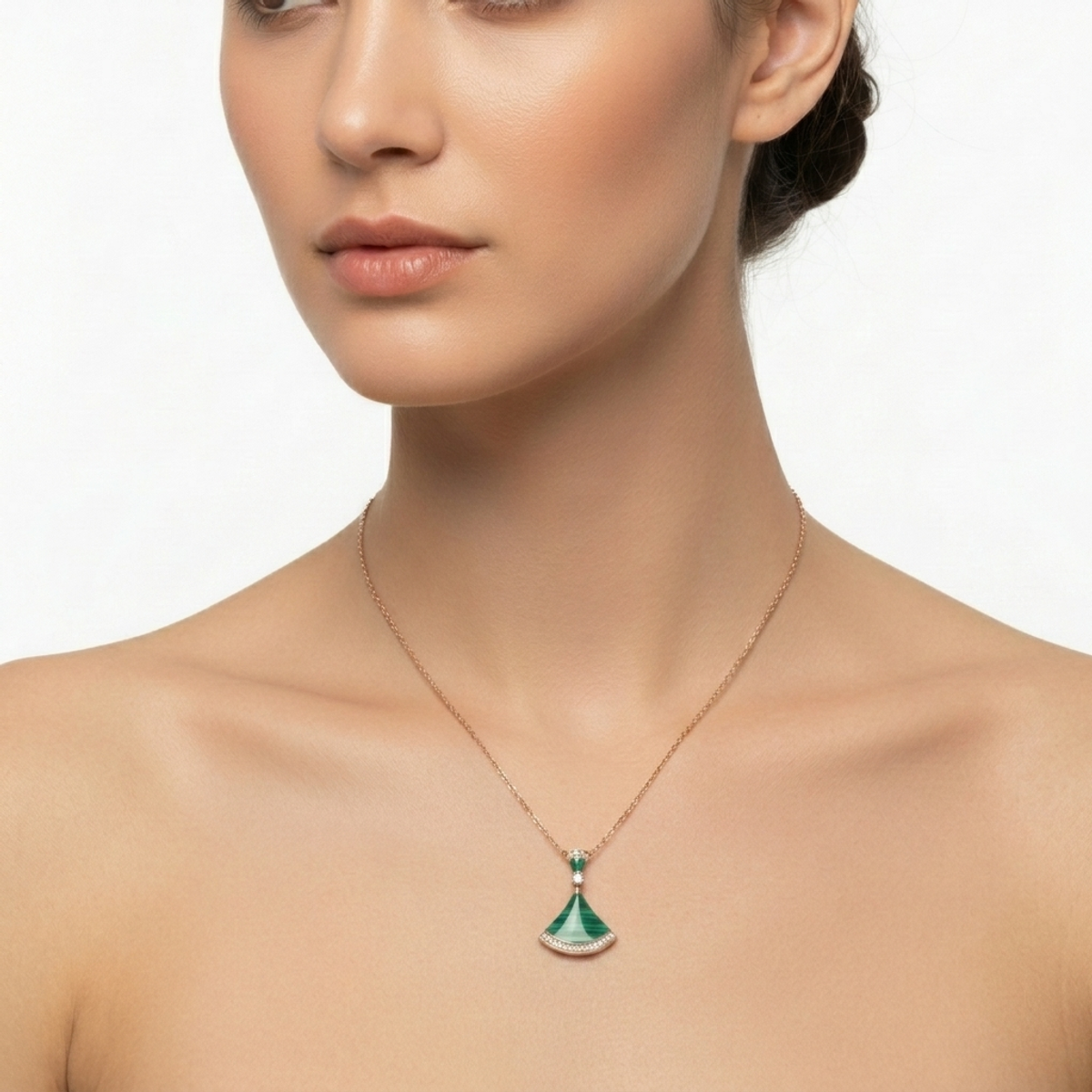 Malachite Pendant Necklace