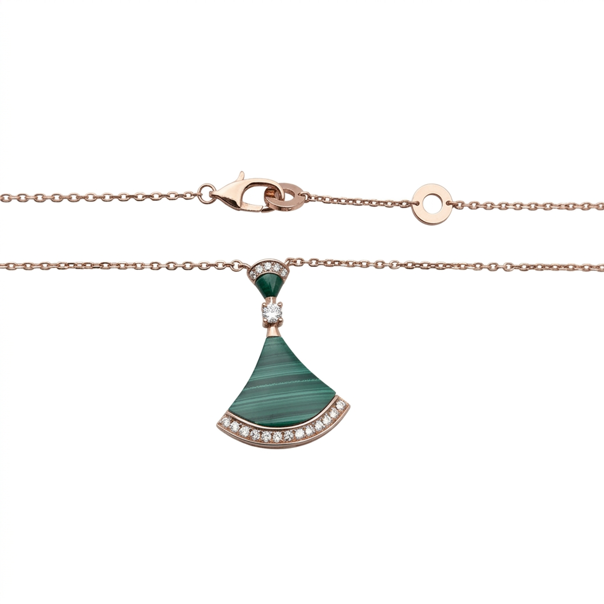 Malachite Pendant Necklace