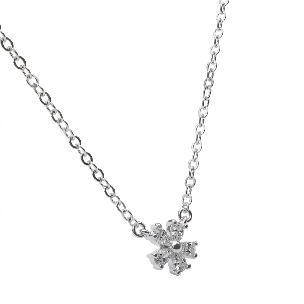 Elegant 925 Sterling Silver Snowflake Pendant Necklace | Dublin Silver
