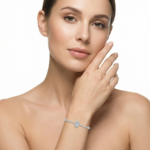 Pear Cut Silver Bracelet