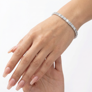 925 Sterling Silver Elegant Tennis Bracelet Adjustable | Dublin Silver