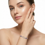 925 Sterling Silver Infinity Amethyst Bracelet with Lobster Clasp | Dublin Silver