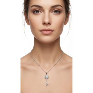 Sterling Silver Key Necklace