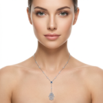 925 Sterling Silver Hamsa Hand Necklace Evil Eye Pendant | Dublin Silver