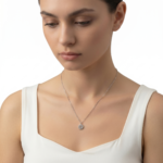 Dublin Silver 925 Sterling Silver Smiley Face Pendant Necklace
