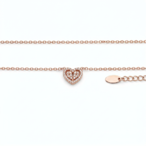 Dublin Silver 925 Sterling Silver Heart Pendant Necklace