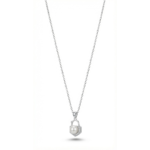 Dublin Silver 925 Sterling Silver Pearl Pendant Necklace