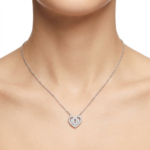 Dublin Silver 925 Sterling Silver Heart Pendant Necklace