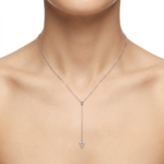 Dublin Silver 925 Sterling Silver Minimalist Triangle Pendant Necklace
