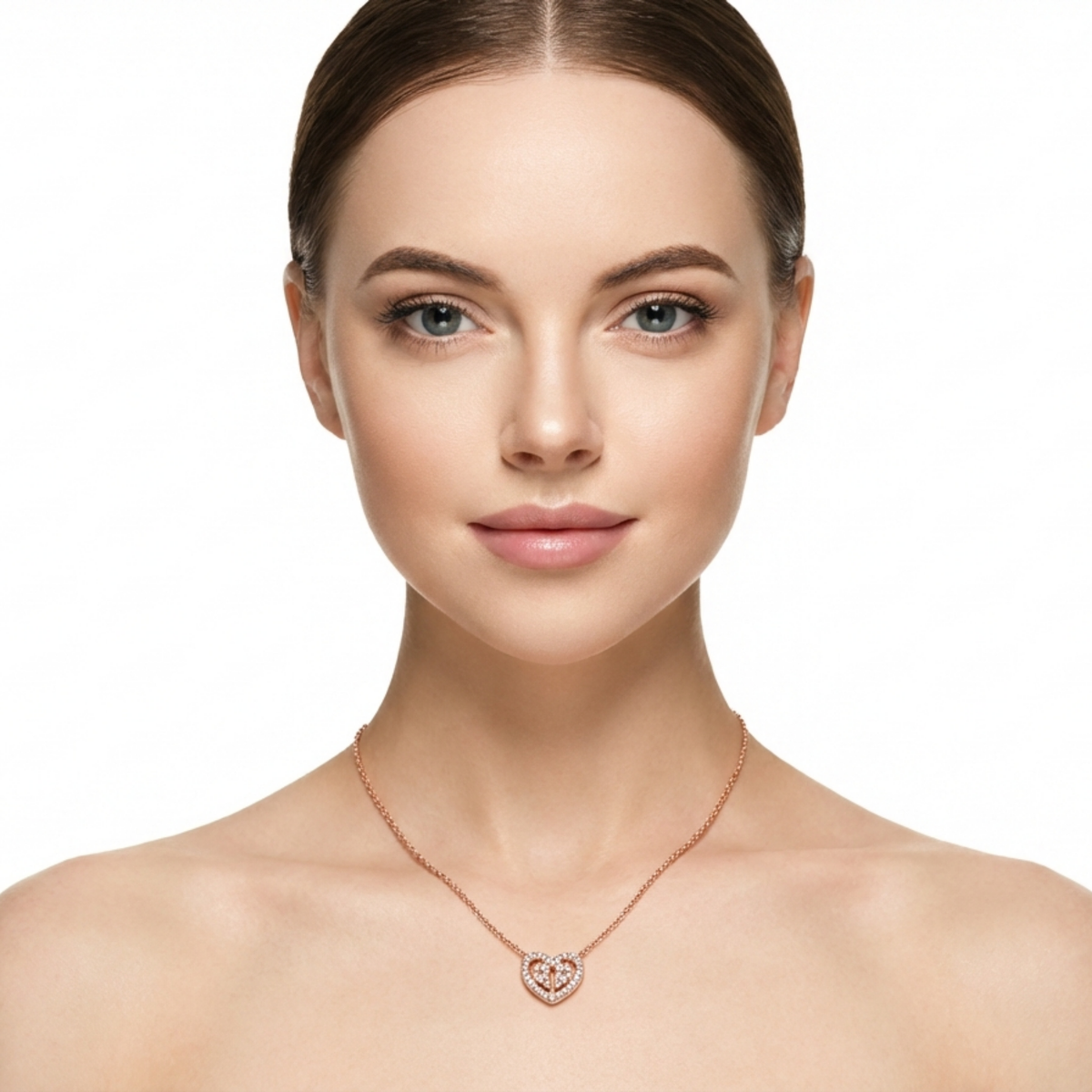 Dublin Silver 925 Sterling Silver Heart Pendant Necklace