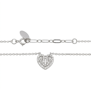 Dublin Silver 925 Sterling Silver Heart Pendant Necklace