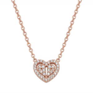 Elegant 925 sterling silver heart pendant necklace from Dublin Silver